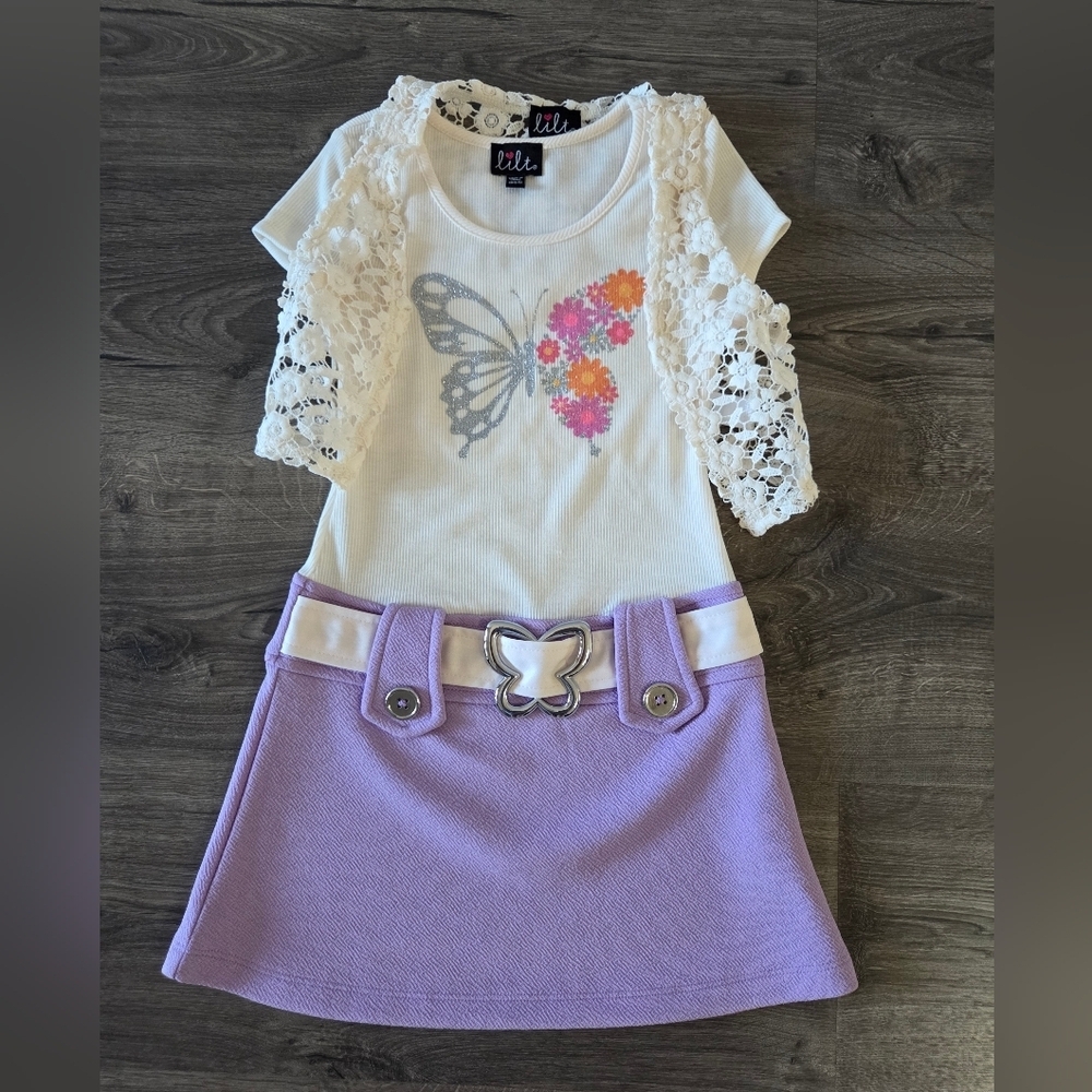 Girls butterfly dress size XS 4/5